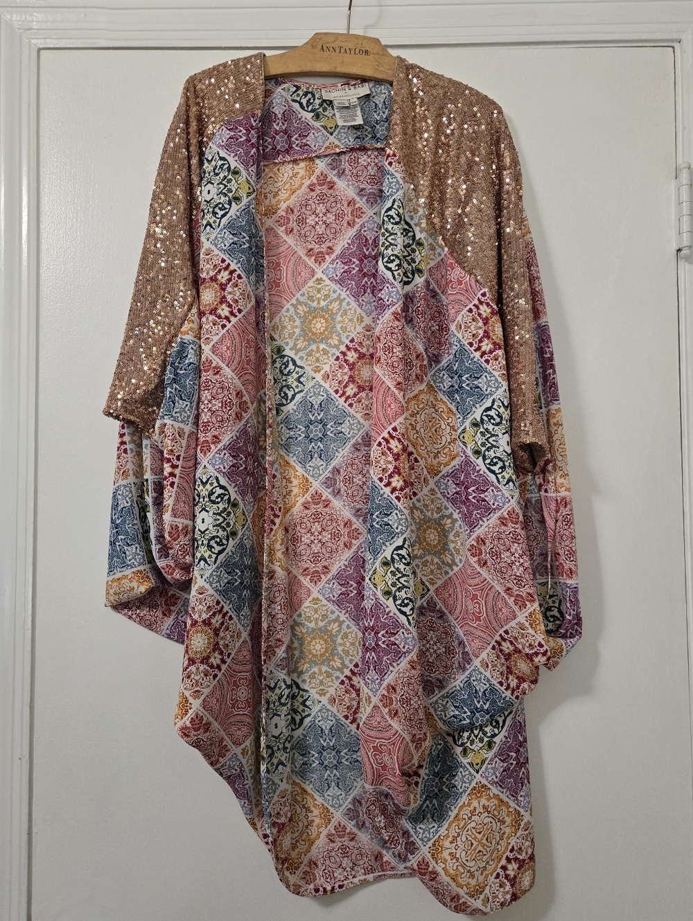 Anthropologie Sequin Kimono